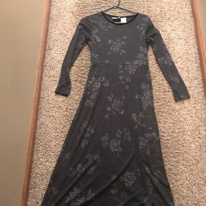 Half sleeve flower print dress